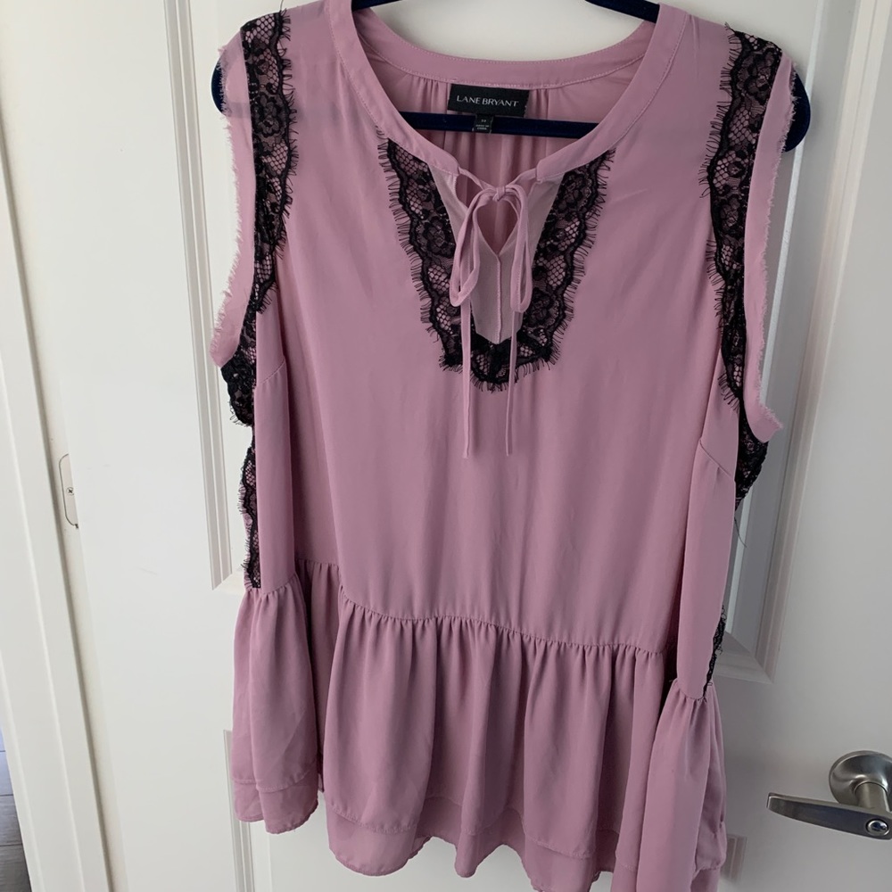 Lane Bryant sleeveless peplum blouse